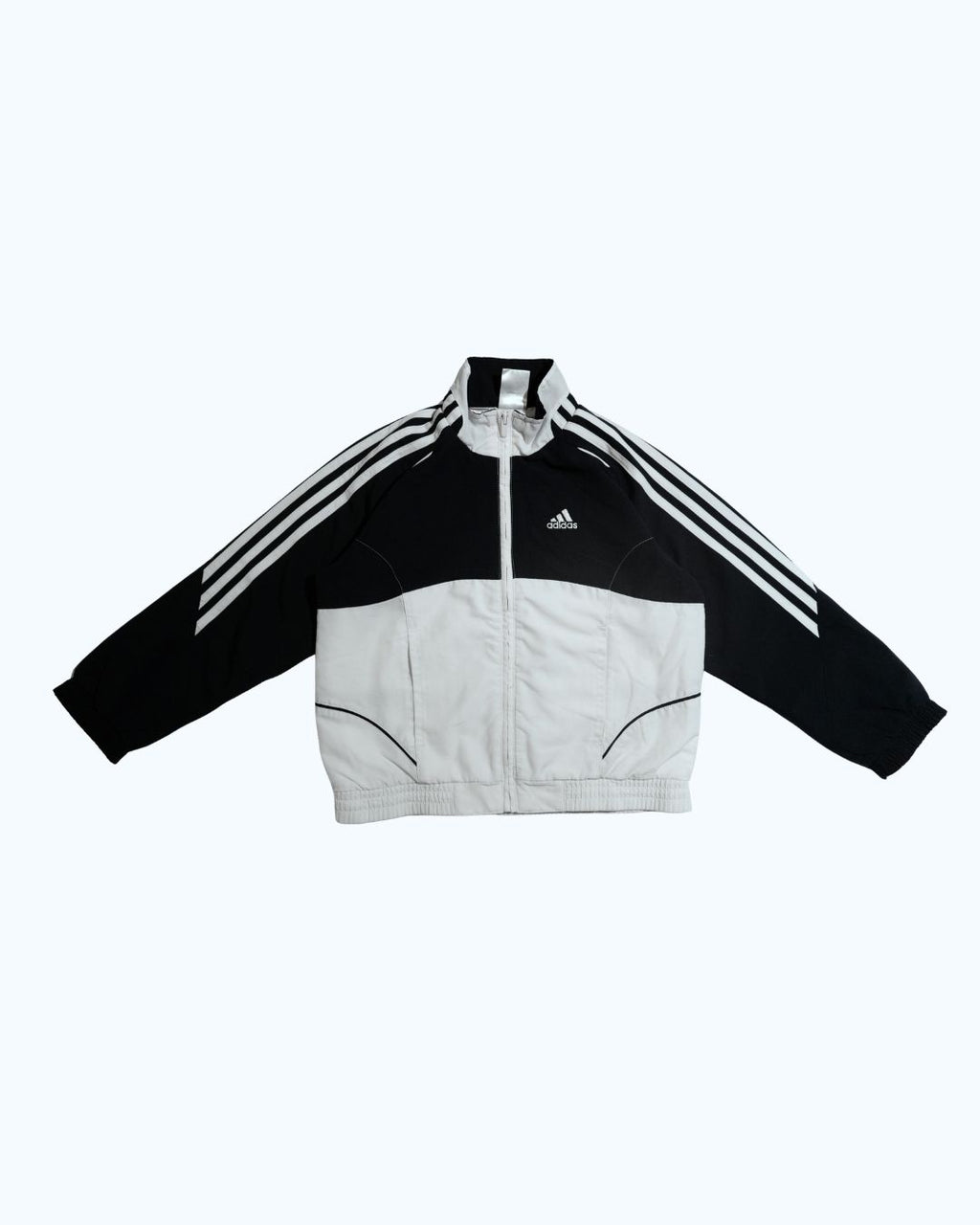 Adidas Track Jacket | White & Navy | 7-8Y
