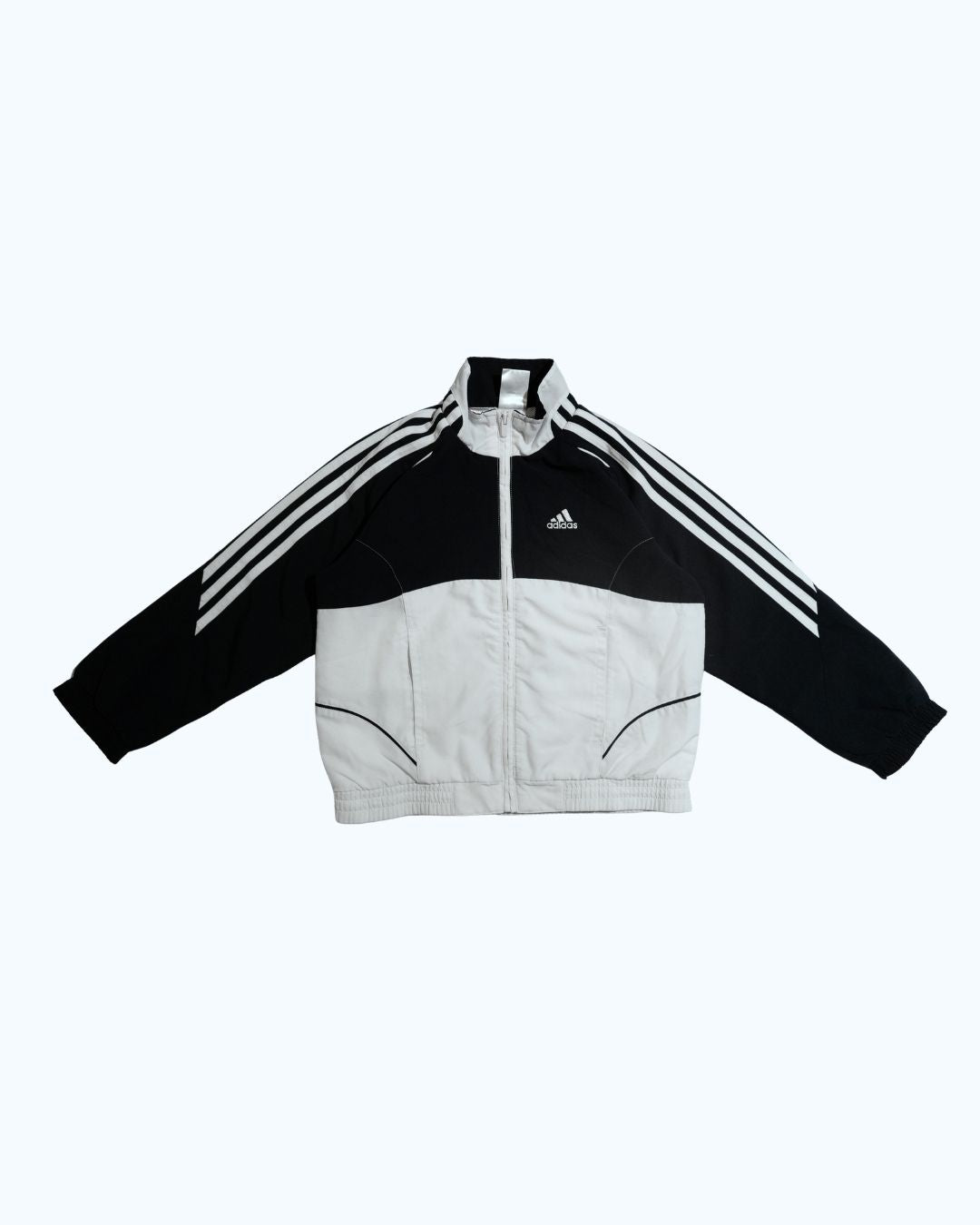 Adidas Track Jacket | White & Navy | 7-8Y