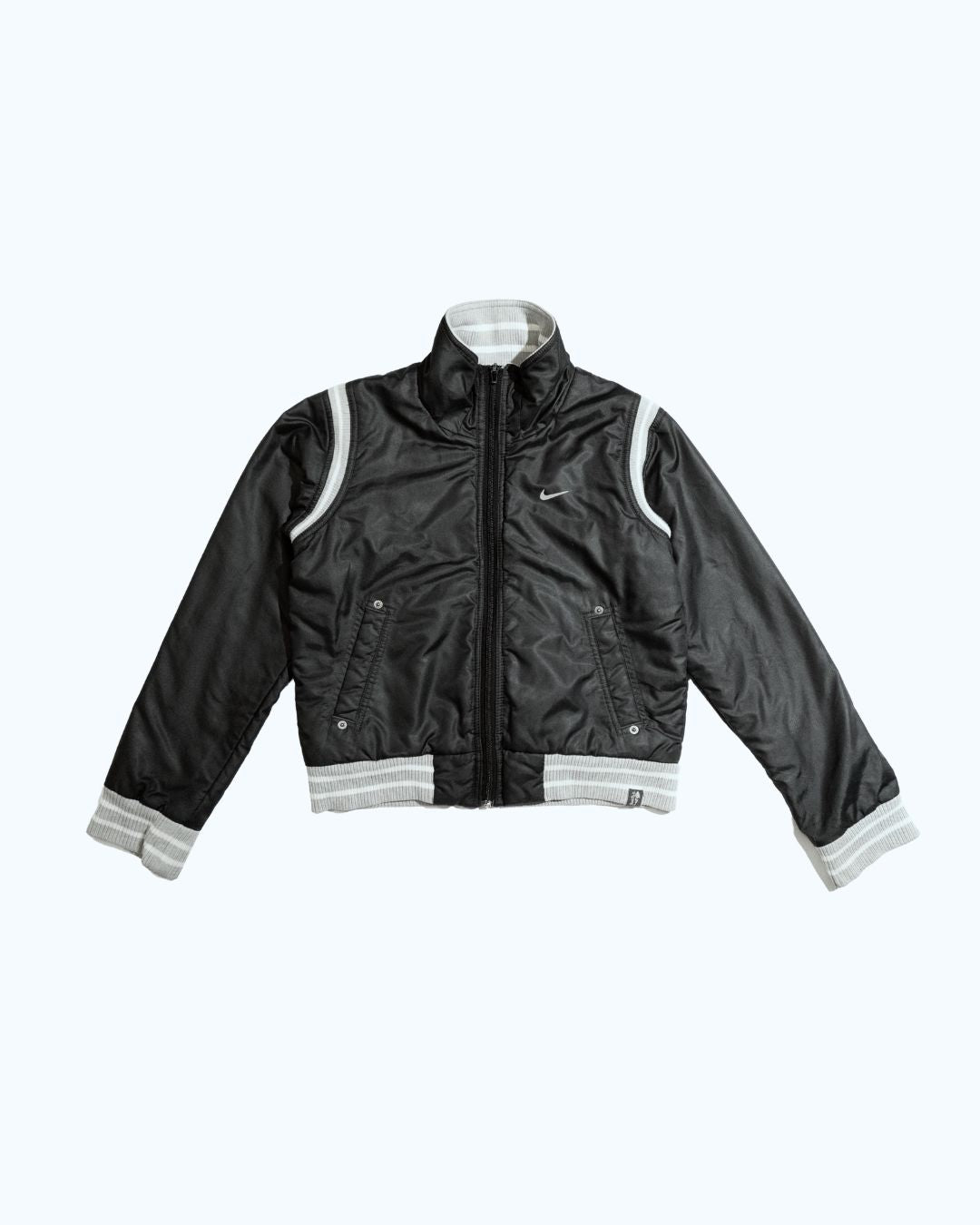 Nike Bomber Jacket | Black & Grey | 10Y
