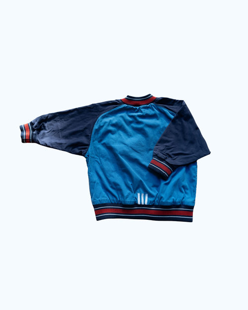 Adidas Bomber Jacket | Blue & Navy & Red | 4-5Y