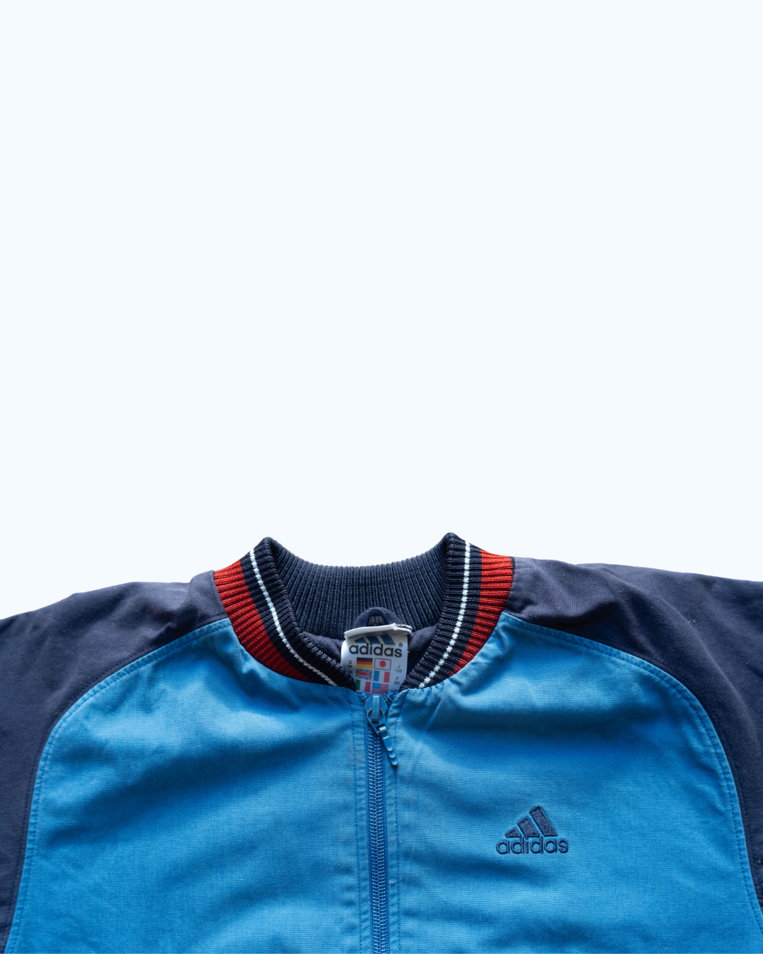 Adidas Bomber Jacket | Blue & Navy & Red | 4-5Y