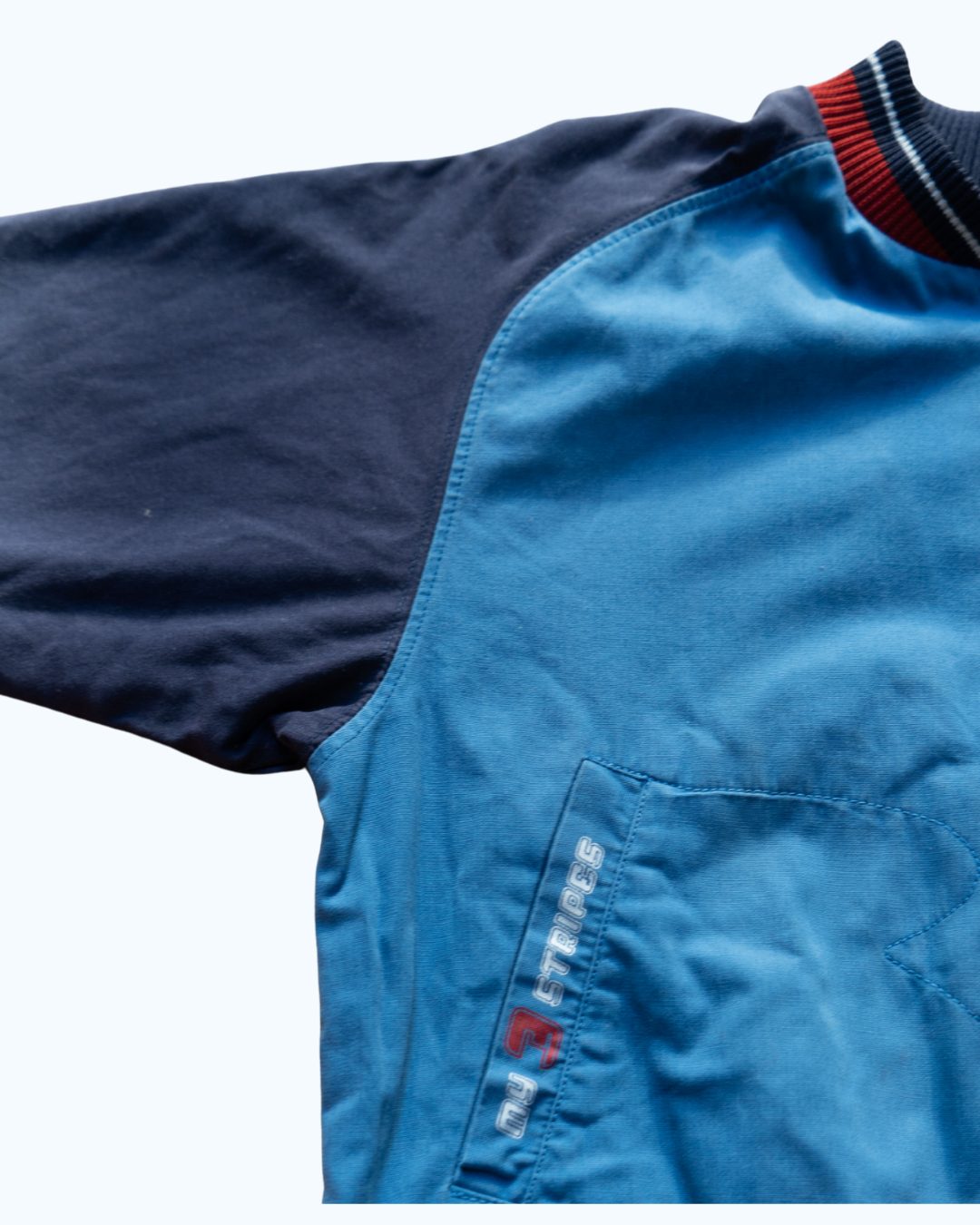 Adidas Bomber Jacket | Blue & Navy & Red | 4-5Y