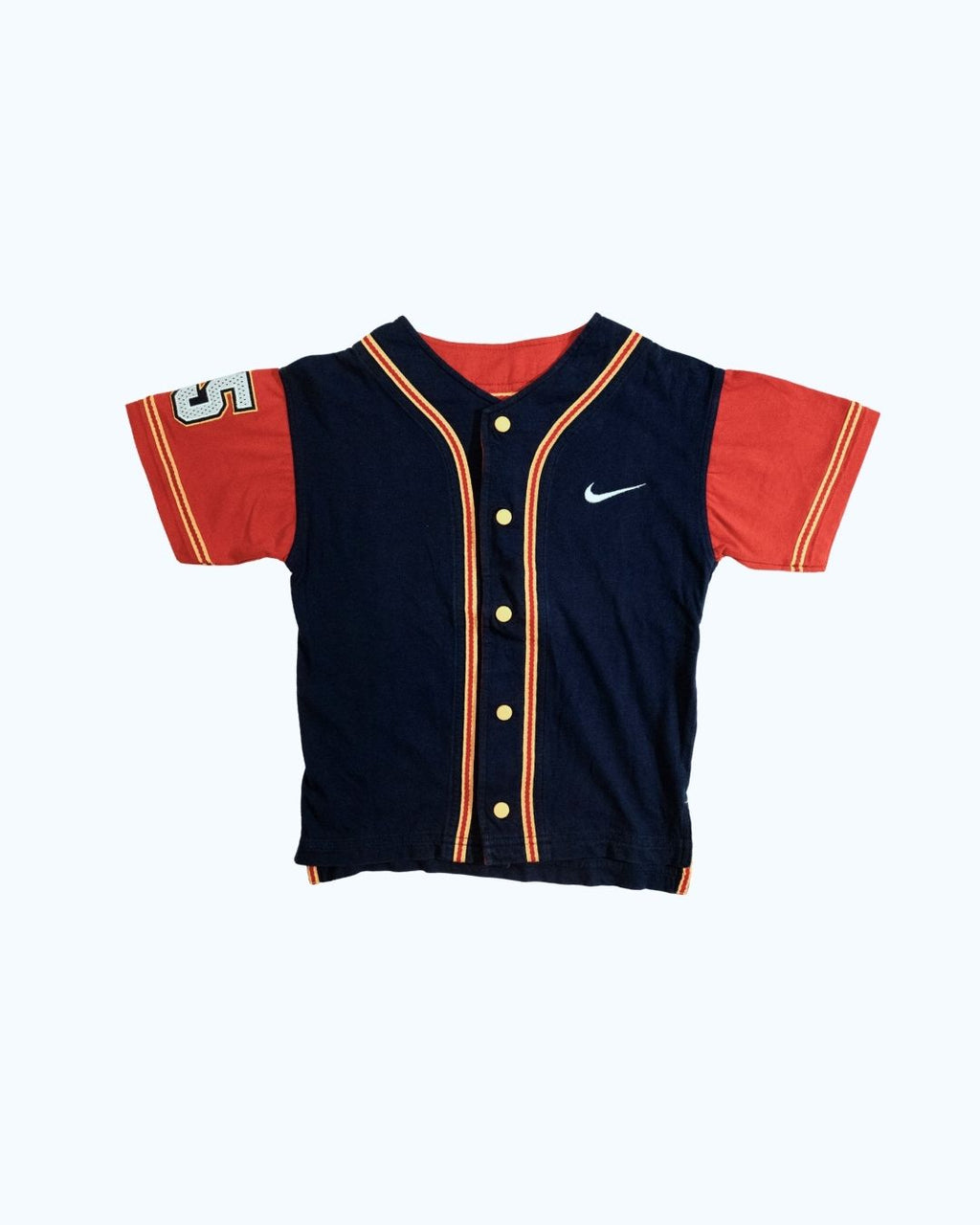 Nike Baseball Shirt | Navy & Red |  8-10Y