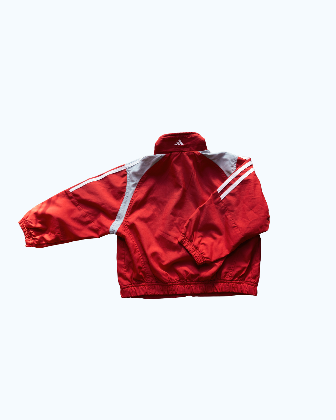 Adidas Track Jacket | Red & Grey | 3-4Y