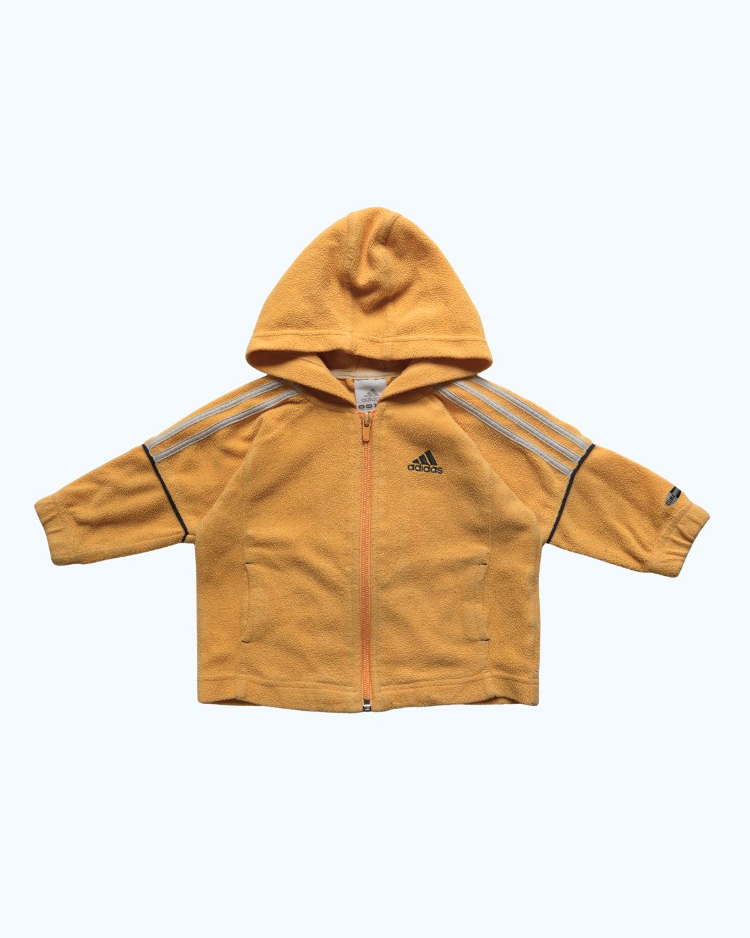 Adidas Fleece Zip Up Hoodie | Yellow | 6-12M