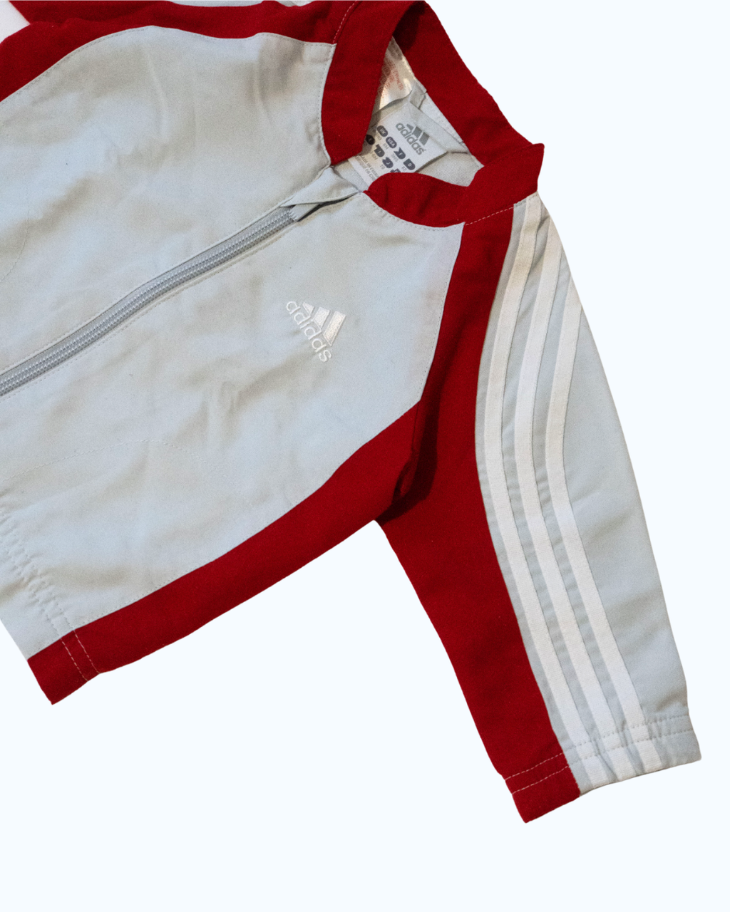 Adidas Track Jacket | Grey Red | 3-6M