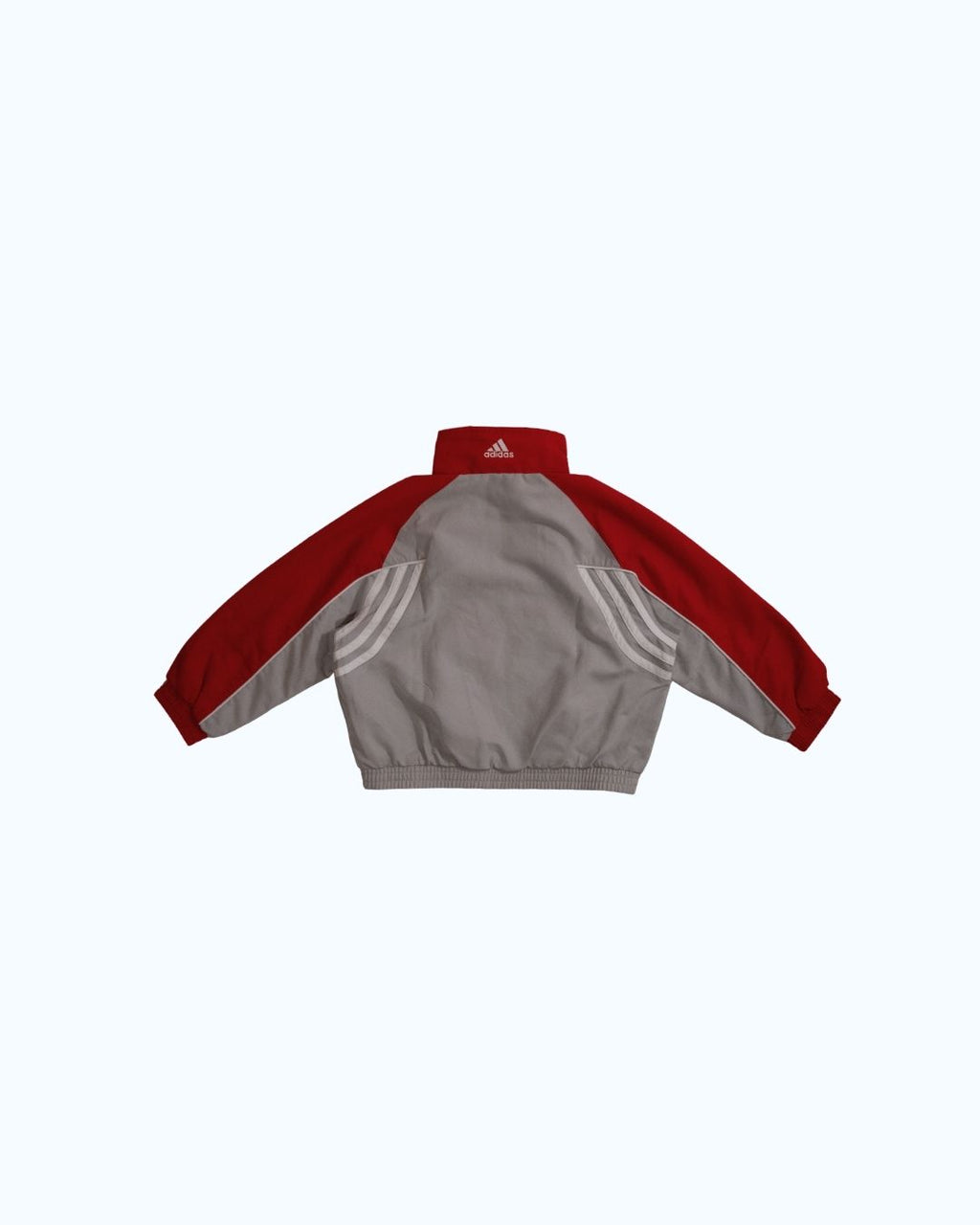 Adidas Track Jacket | Grey Red | 3-4Y