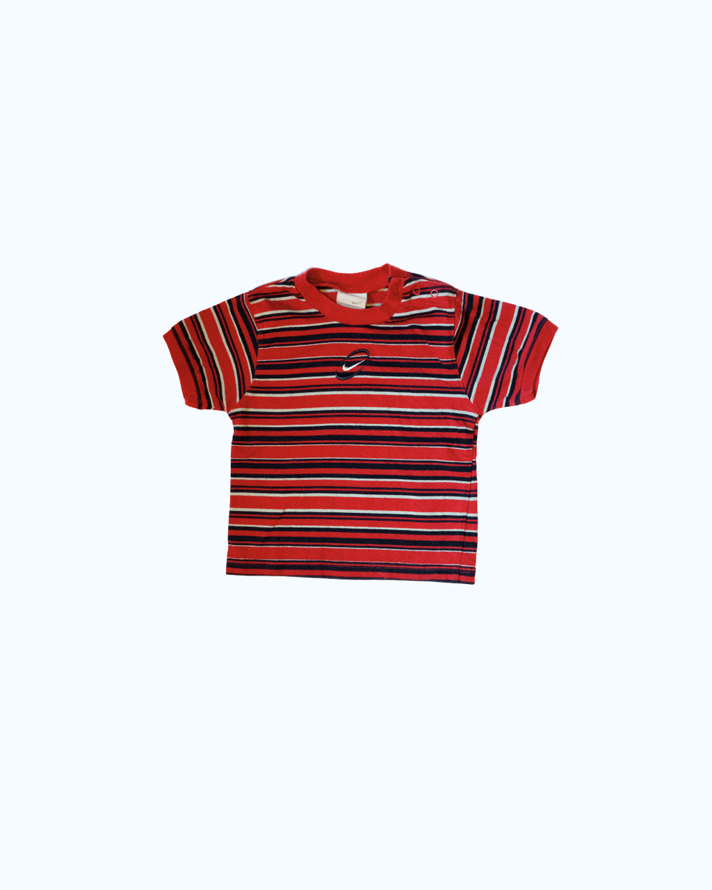 Nike Striped T-Shirt | Red | 6-9M